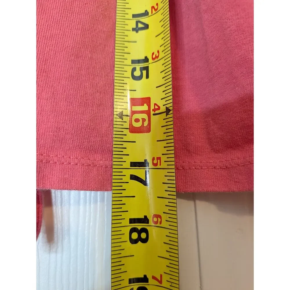 Free People Kitty Tee in Velvet Rose Size Medium Preppy Tie Front Puff Sleeve